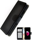 Pearlycase-Echt-Lederen-Handmade-Wallet-Bookcase-hoesje-Zwart-voor-Apple-iPhone-7-iPhone-8-iPhone-6(s)