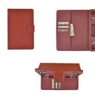 Luxe-Bruin-Pu-leder-Bookcase-hoesje-voor-E-Reader-tot-8-inch