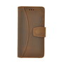iPhone-11-Pro-hoes-Pearlycase-Echt-Leer-Moon-Book-case-cover-Antiek-Bruin-Hoesje
