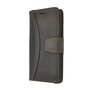 iPhone-11-Pro-hoes-Pearlycase-Echt-Leer-Moon-Book-case-cover-Antiek-Donker-Bruin-Hoesje