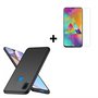 Samsung-Galaxy-A10s-Hoes-Cover-TPU-Siliconen-Hoesje-Zwart-+-Screenprotector-Tempered-Gehard-Glas-Pearlycase