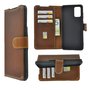 Samsung-Galaxy-S20-Plus-hoesje-Echt-Leer-Wallet-Bookcase-hoes-cover-Antiek-Cognac-Bruin-Pearlycase