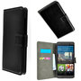 HTC One S9 smartphone wallet book style case zwart