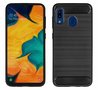 Pearlycase-Zwart-Carbon-Geborsteld-TPU-Backcover-Hoesje-voor-Samsung-Galaxy-A30