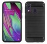 Pearlycase-Zwart-Carbon-Geborsteld-TPU-Backcover-Hoesje-voor-Samsung-Galaxy-A40