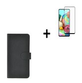 Samsung Galaxy A72 Hoesje Zwart + Full Screenprotector