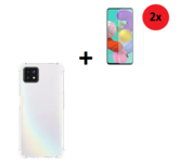 Oppo A73 5G Shockproof Hoesje + 2x Screenprotector