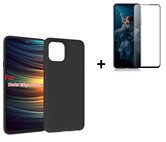 Motorola-Moto-Edge-20-Lite-Hoesje-Motorola-Moto-Edge-20-Lite-Screenprotector-Zwart-Siliconen-Case-+-Full-Screenprotector