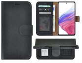 Samsung-Galaxy-A53-5G-Hoesje-Bookcase-Samsung-A53-5G-Hoesje-Book-Case-Wallet-Echt-Leer-Zwart-Cover