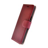 Echt-Leder-Bordeauxrood-Wallet-Bookcase-Pearlycase-Hoesje-voor-Samsung-Galaxy-S8-Plus