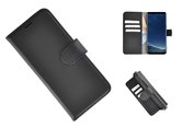 Samsung-Galaxy-S8-Plus-Echt-Leer-Handmade-Wallet-Bookcase-Pearlycase®-Hoesje-Effen-Zwart