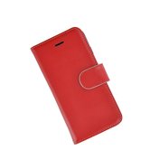 Pearlycase®-Samsung-Galaxy-S8-Plus-Hoesje-Handgemaakt-Echt-Leder-Wallet-Bookcase-Rood-Effen