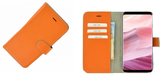 Pearlycase® Samsung Galaxy S8 Plus Hoesje Echt Leder Wallet Bookcase Oranje