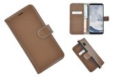 Pearlycase®-Samsung-Galaxy-S8-Plus-Hoesje-Echt-Leer-Wallet-Bookcase-Bruin